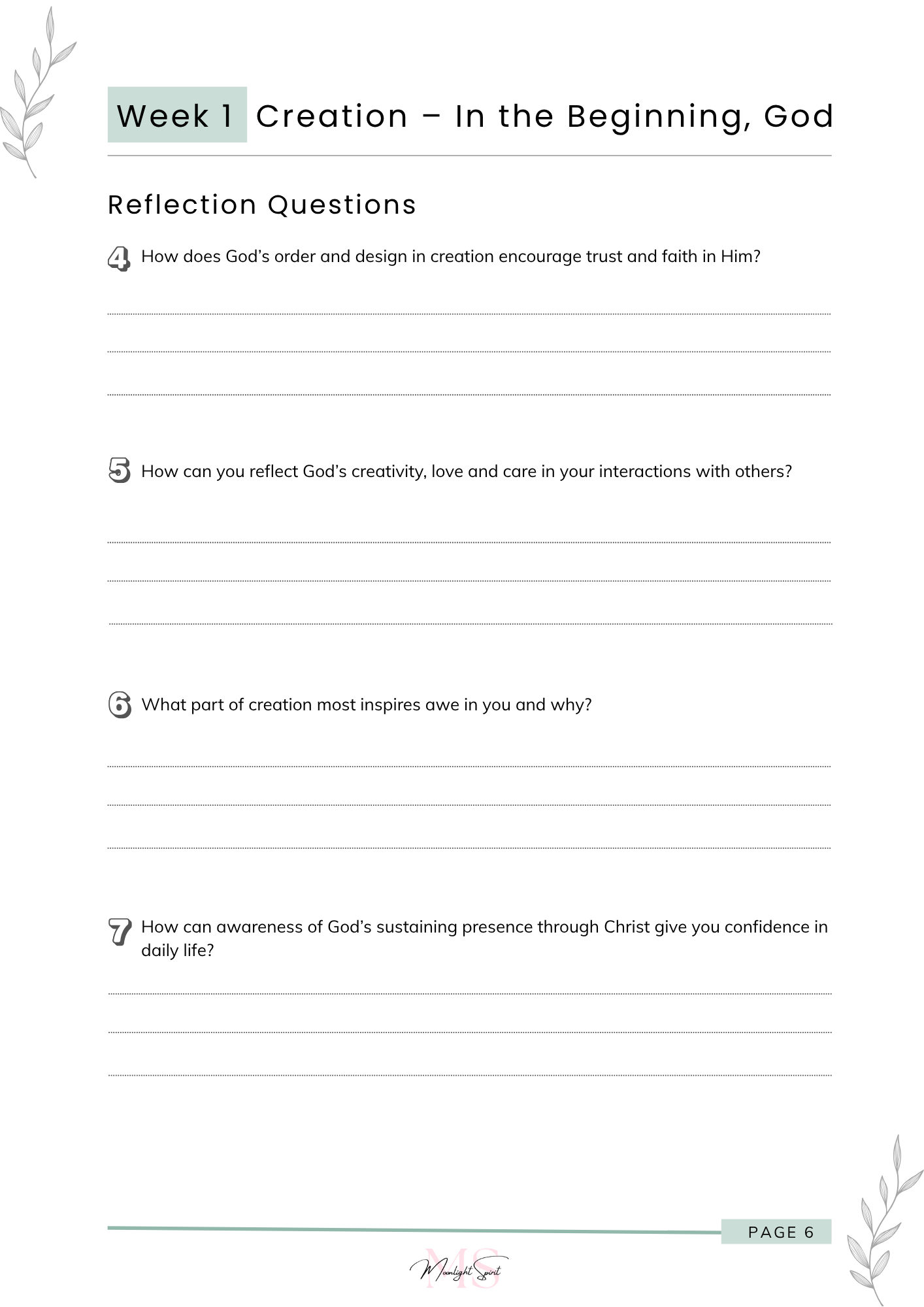 The Bible in a Year - 52 Weeks to Know God Deeper (PDF Download)