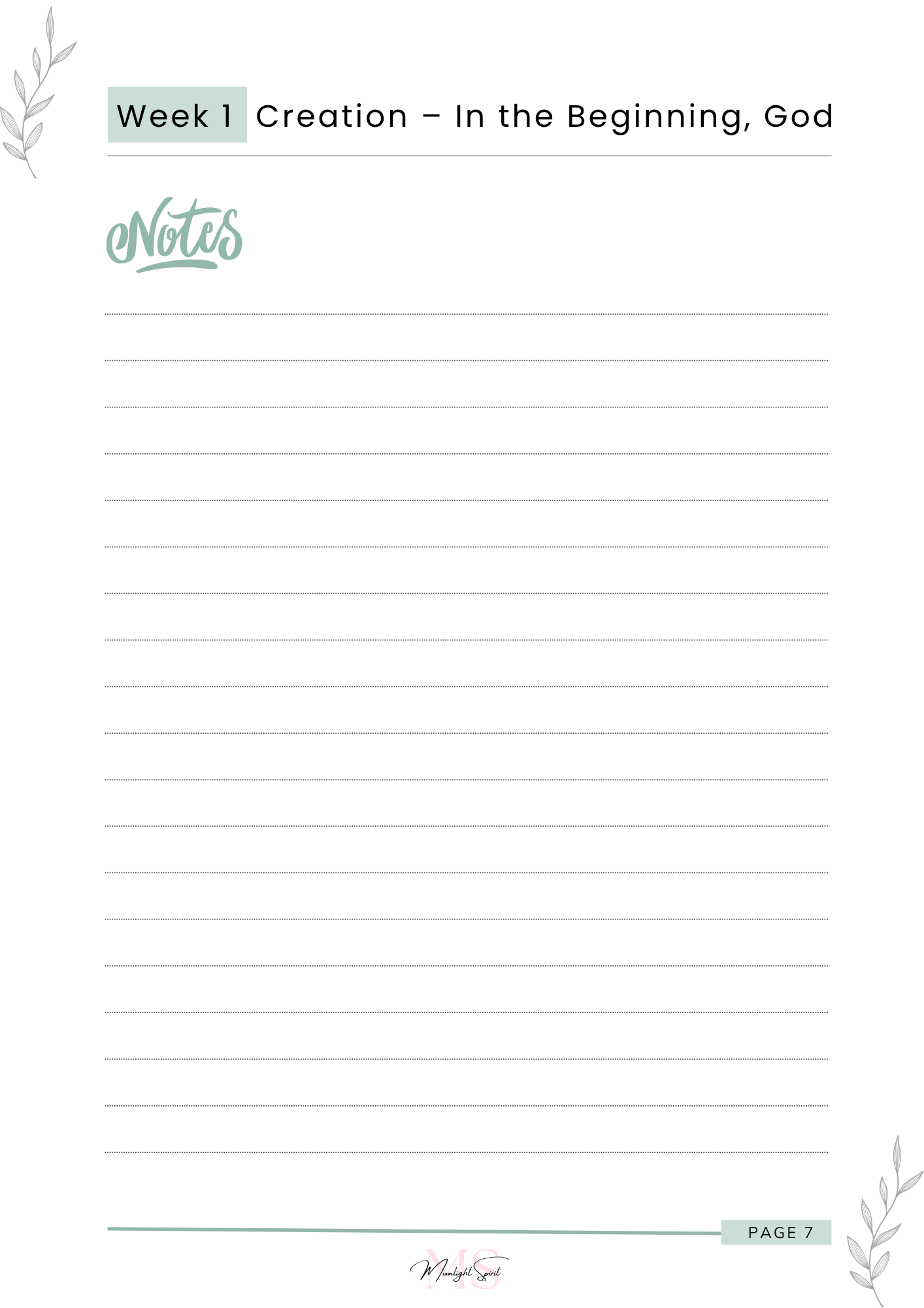 The Bible in a Year - 52 Weeks to Know God Deeper (PDF Download)