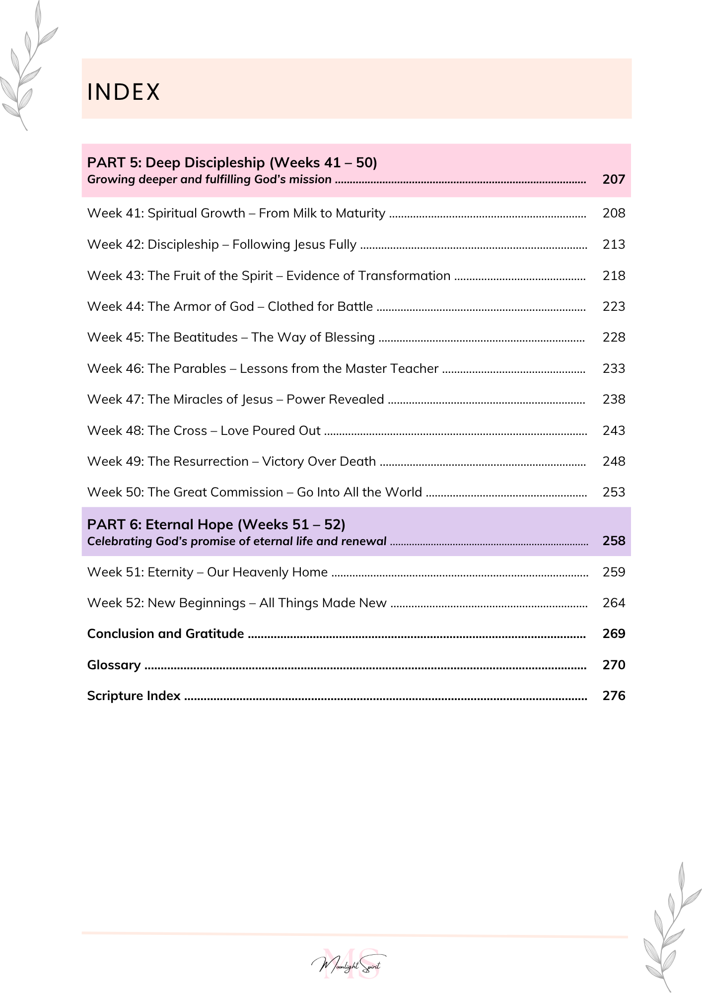 The Bible in a Year - 52 Weeks to Know God Deeper (PDF Download)