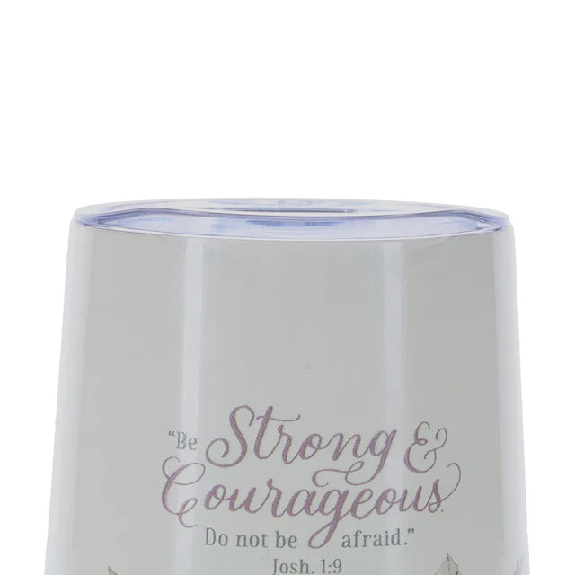 Be Strong and Courageous, Do Not Be Afraid Stainless Steel Travel Mug