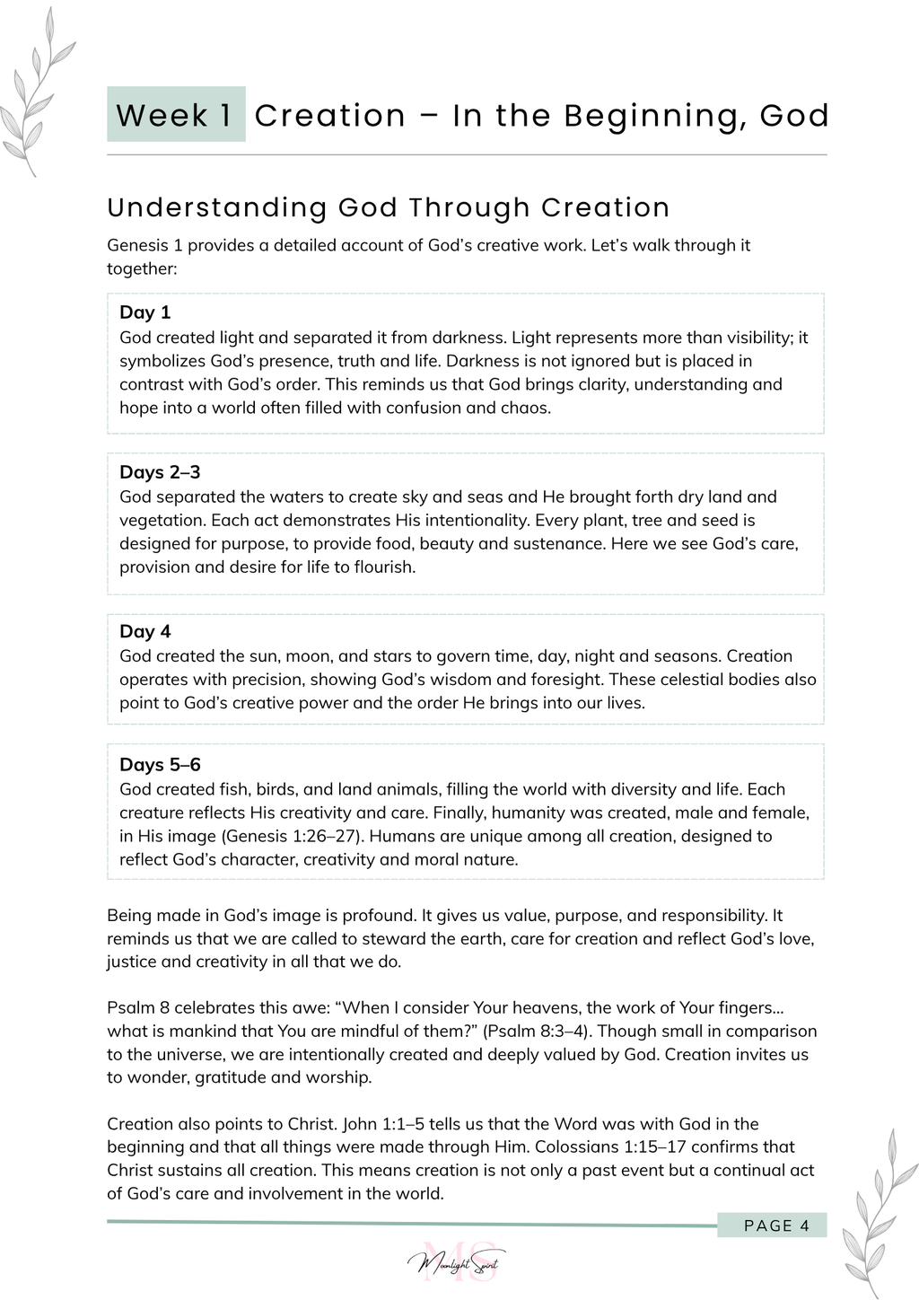 The Bible in a Year - 52 Weeks to Know God Deeper (PDF Download)