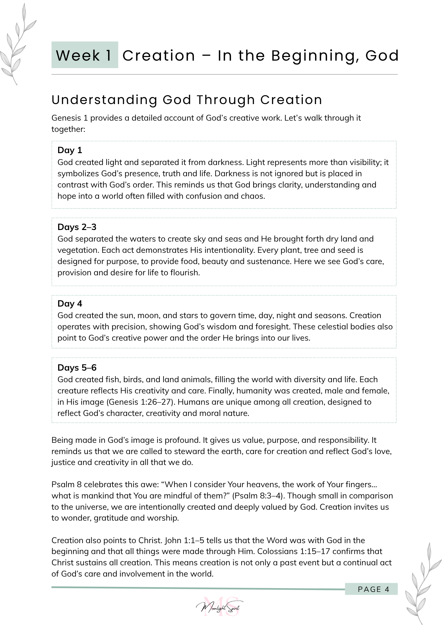 The Bible in a Year - 52 Weeks to Know God Deeper (PDF Download)