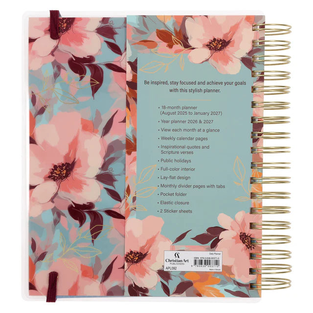 2026 Diary - 18-Month Planner for Women - Grace upon Grace - Wirebound