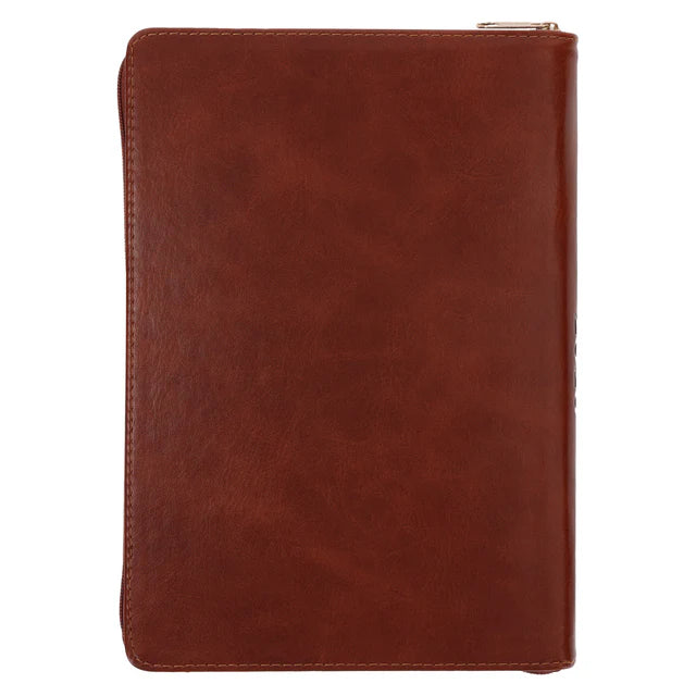 2026 Executive Diary - Daily Planner - The Lord is My Strength - Faux Leather with Zip
