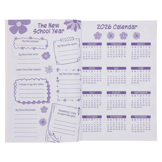 2026 School Diary - Daily Planner for Girls - Paperback