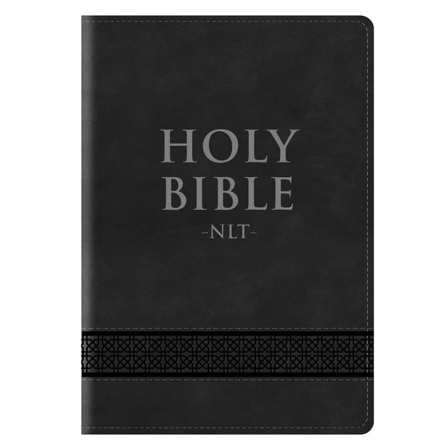 NLT Black Faux Leather Compact Bible