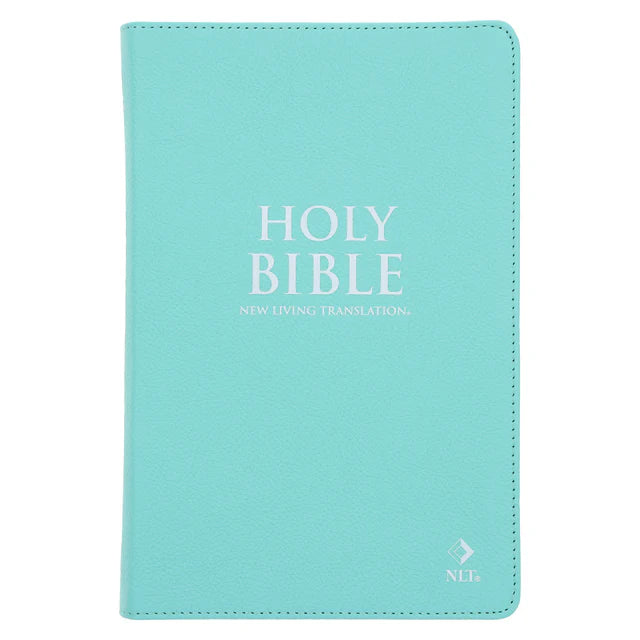 NLT Aquamarine Genuine Leather Flexcover Standard Bible