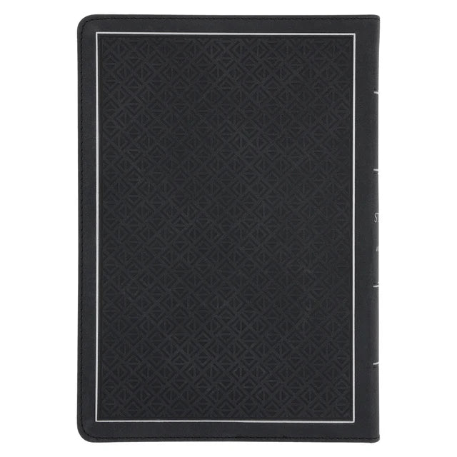 NLV Swart Kunsleer Stiltetydbybel vir Mans