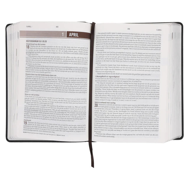 NLV Swart Kunsleer Stiltetydbybel vir Mans