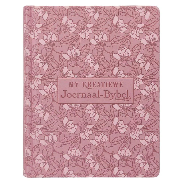 NLV Pienk Hardeband Kunsleer My Kreatiewe Joernaal-Bybel