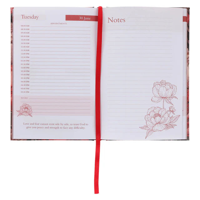 2026 Nina Smit Diary - Daily Planner for Women - Floral - Hardcover