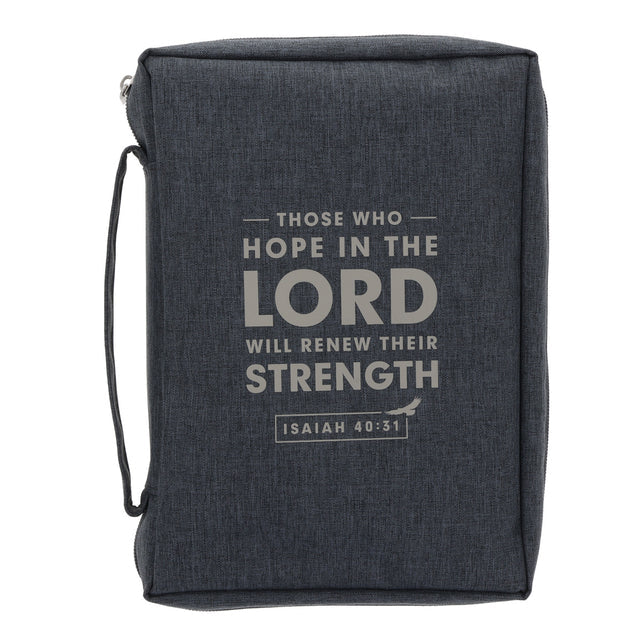 Those Who Hope in the Lord Will Renew Their Strength Polyester Bible Bag