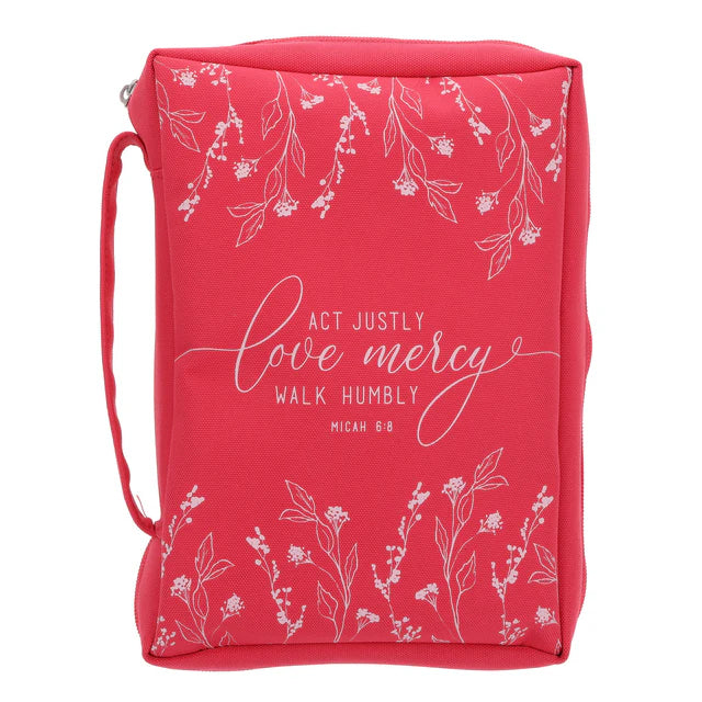 Act Justly, Love Mercy, Walk Humbly Polyester Bible Bag
