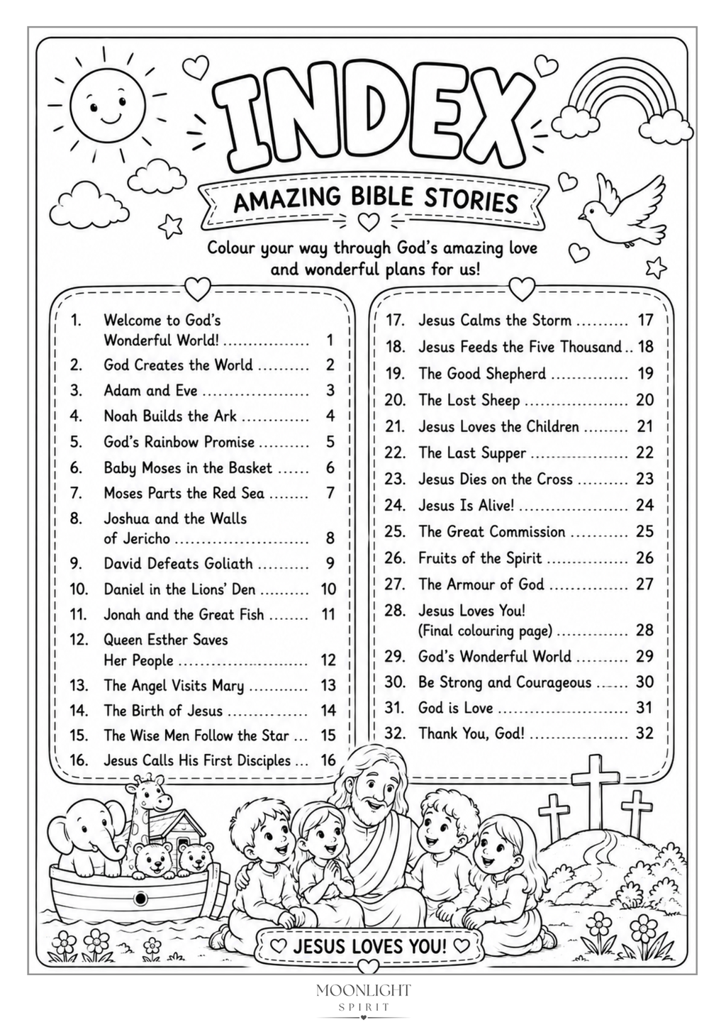 God’s Amazing Bible Stories – Mini Bible Colouring Book (PDF)