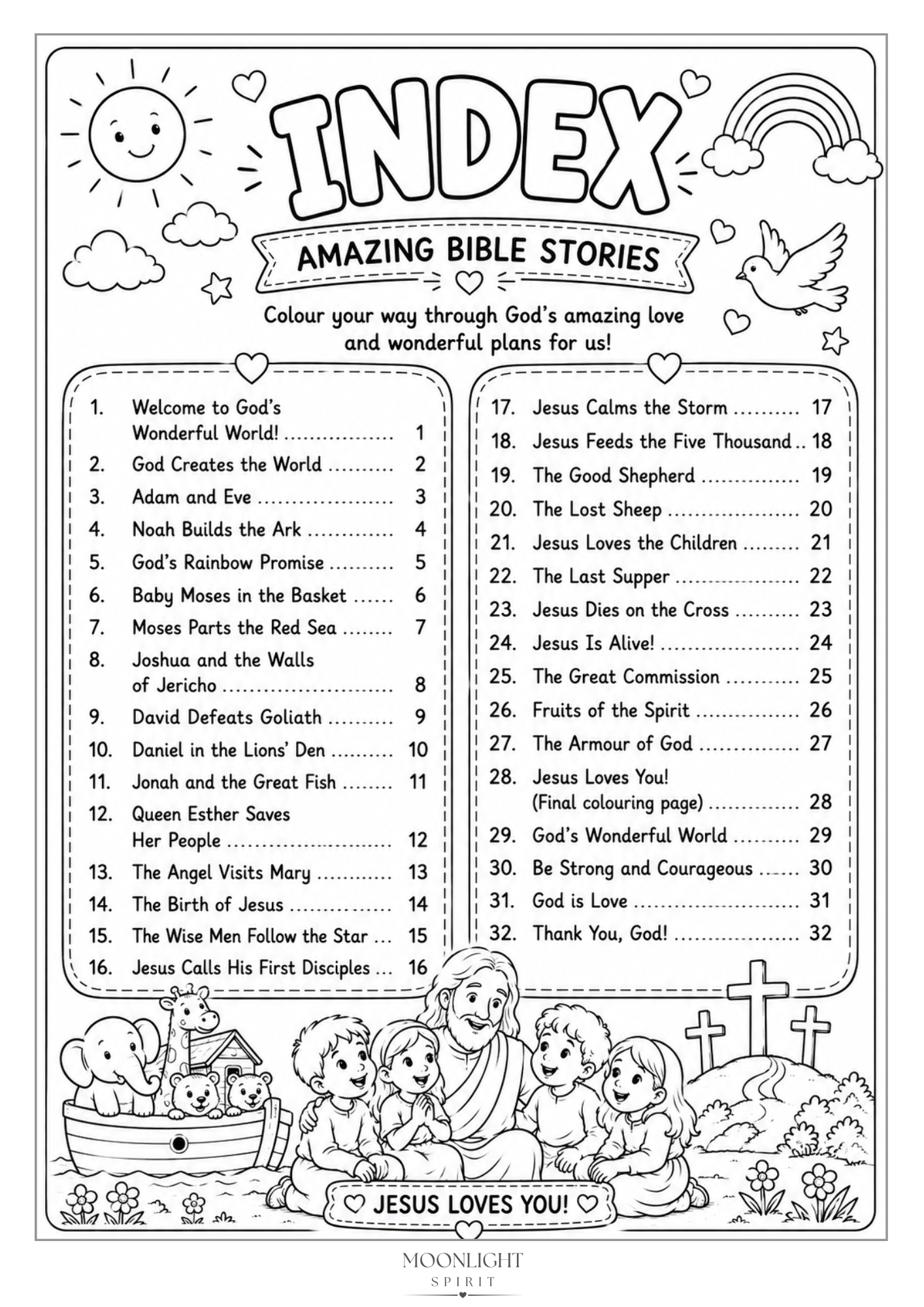 God’s Amazing Bible Stories – Mini Bible Colouring Book (PDF)