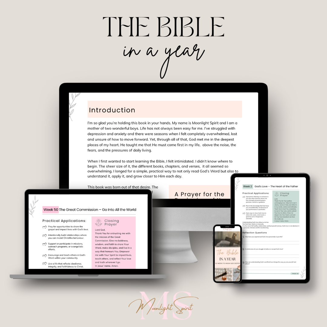 The Bible in a Year - 52 Weeks to Know God Deeper (PDF Download)