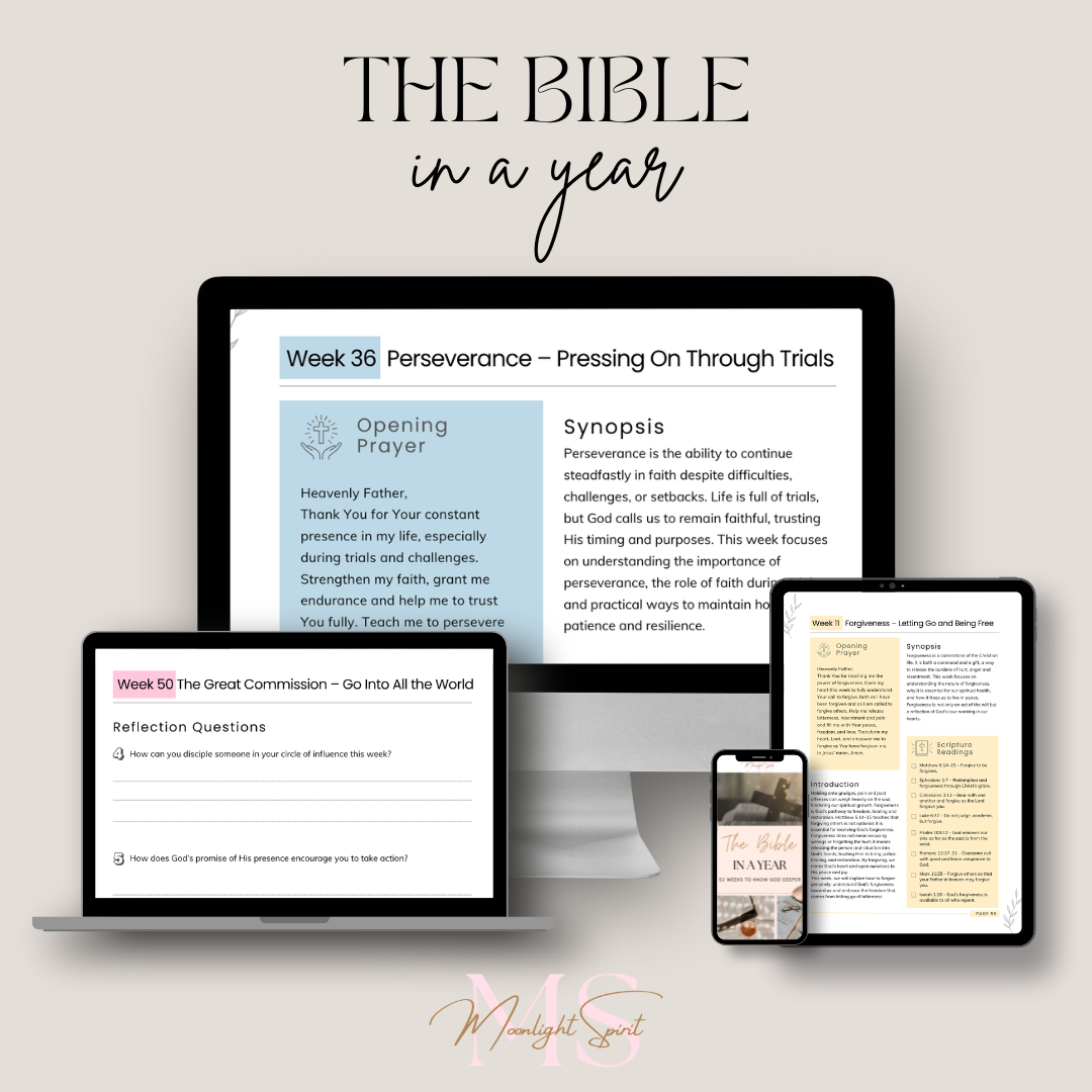 The Bible in a Year - 52 Weeks to Know God Deeper (PDF Download)