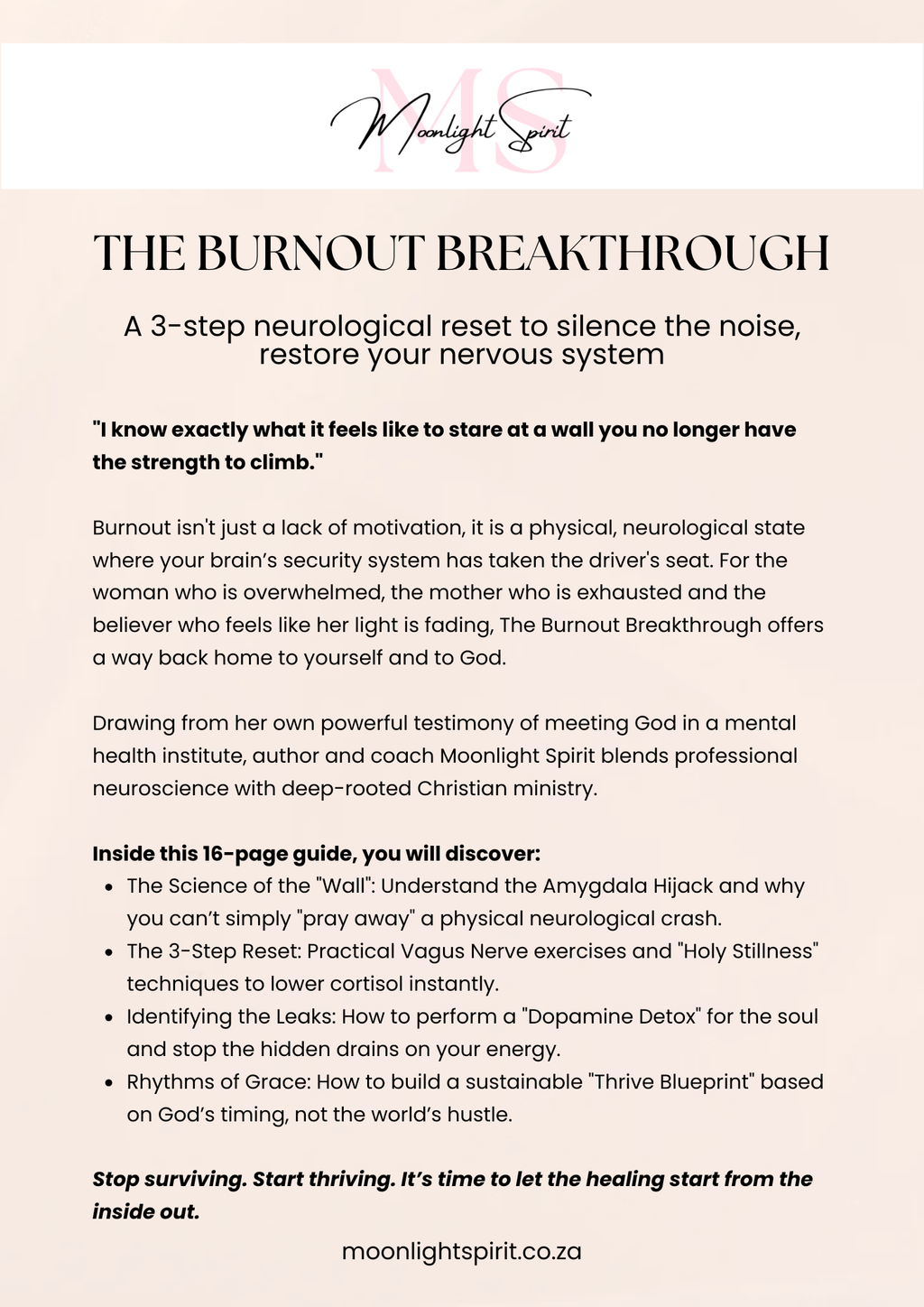 The Burnout Breakthrough