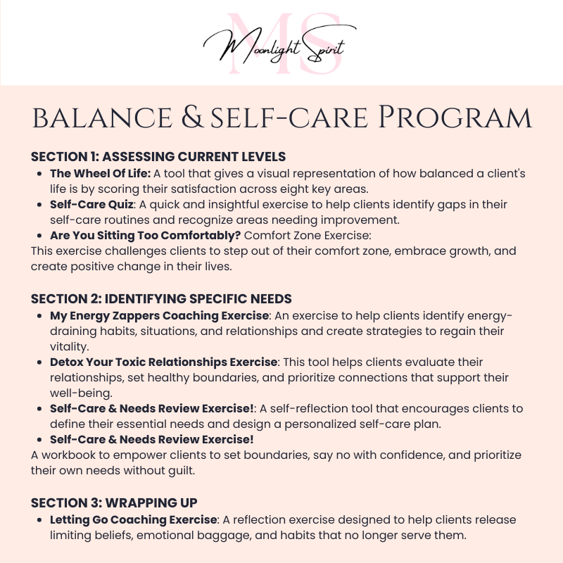 Balance & Self-care Program