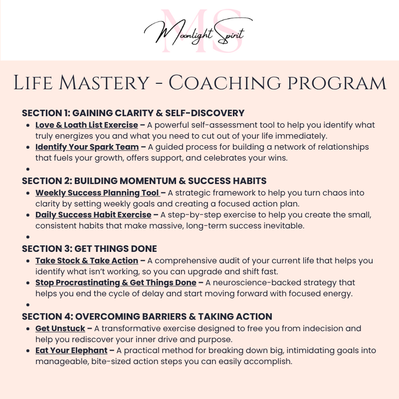 Life Mastery – Coaching Program (8-Lesson PDF Bundle)